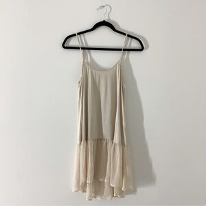 Tank Dress with Sheer Skirted Bottom